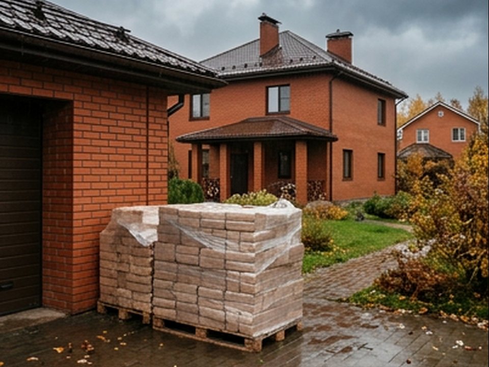 декоративная поленница — Кленовый переулок, 7, Красноармейск
